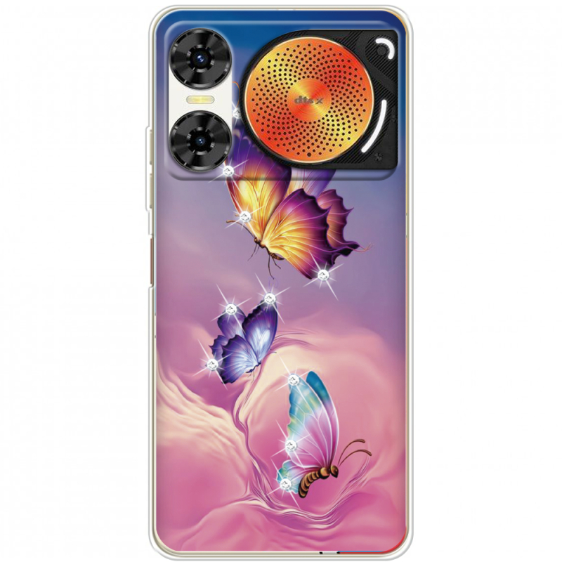 Чохол зі стразами Nubia Music 2 Butterflies