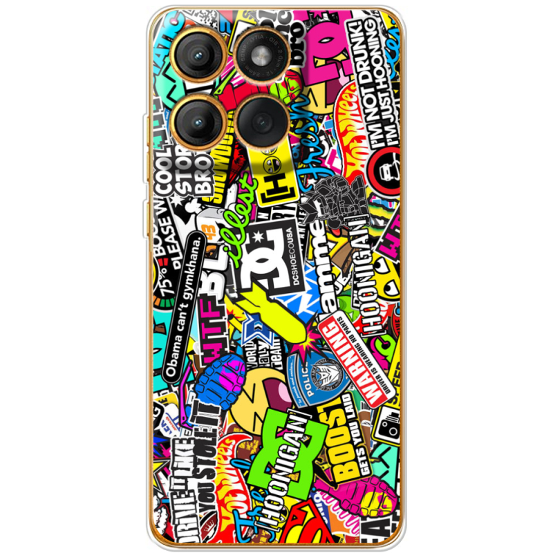 Чохол BoxFace Moto Edge 60 Pro Multicolored Inscriptions