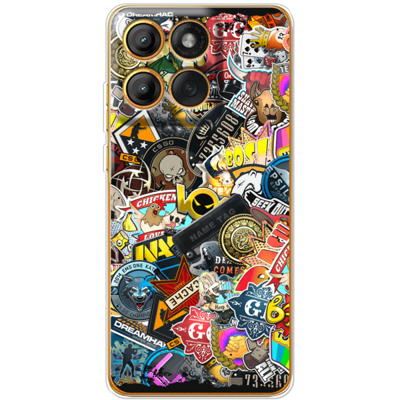 Чохол BoxFace Moto Edge 60 Pro CS:Go Stickerbombing