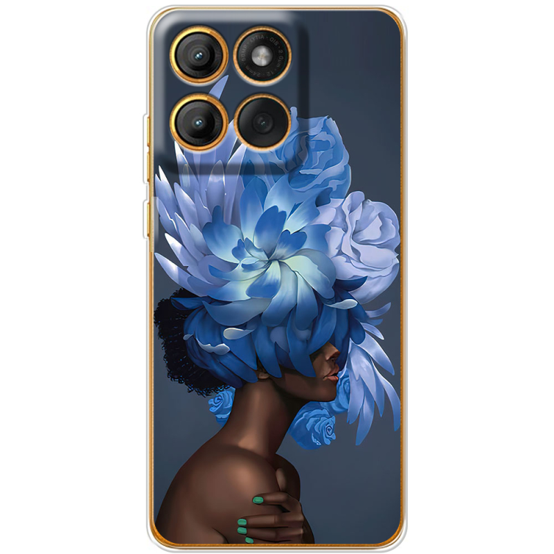 Чохол BoxFace Moto Edge 60 Pro Exquisite Blue Flowers