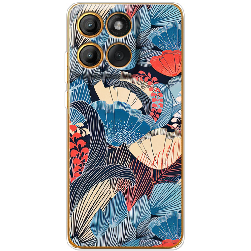 Чохол BoxFace Moto Edge 60 Pro Blue Herb