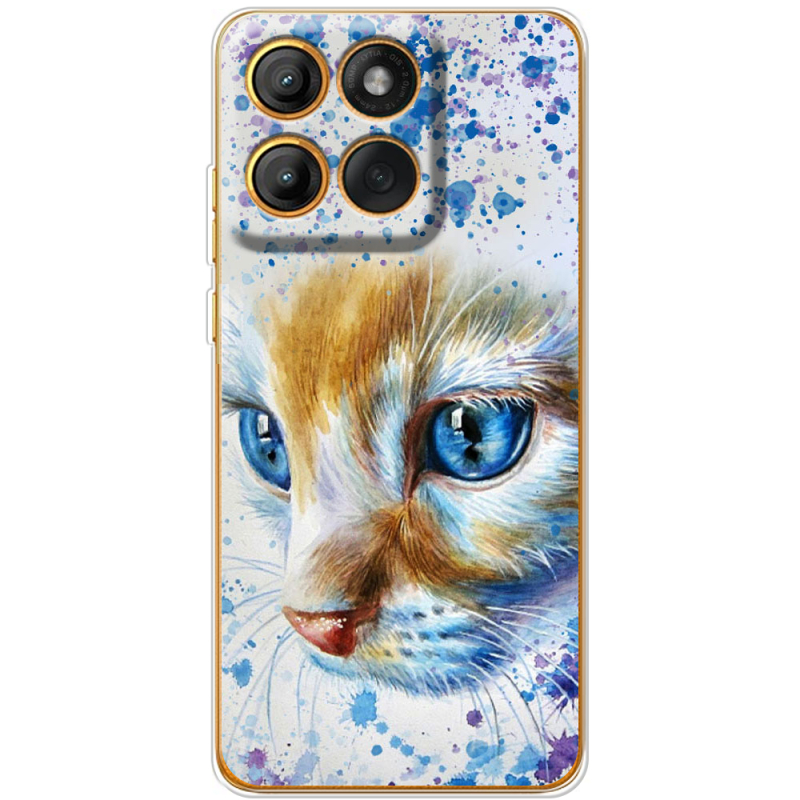 Чохол BoxFace Moto Edge 60 Pro Голубоглазый Кот
