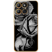 Чохол BoxFace Moto Edge 60 Pro Black and White Roses