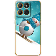 Чохол BoxFace Moto Edge 60 Pro Skier Snowman