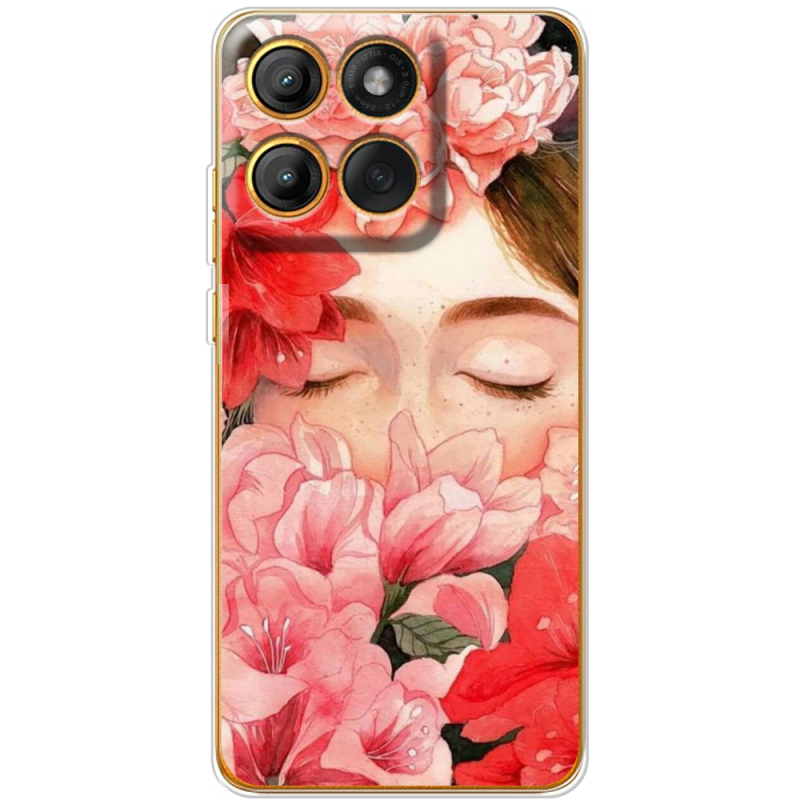 Чохол BoxFace Moto Edge 60 Pro Girl in Flowers