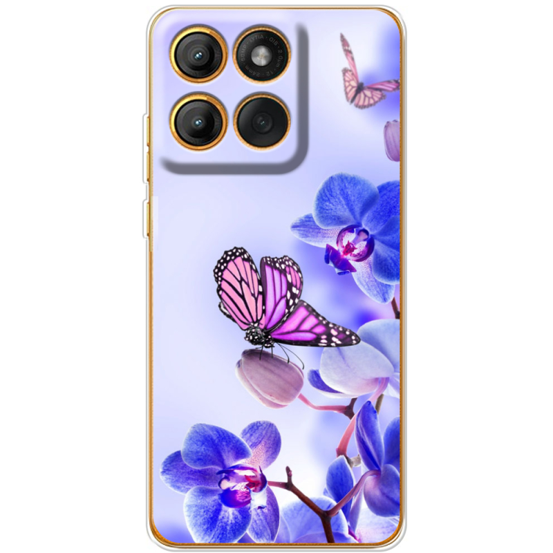 Чохол BoxFace Moto Edge 60 Pro Orchids and Butterflies