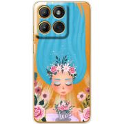 Прозорий чохол BoxFace Moto Edge 60 Pro Blue Hair