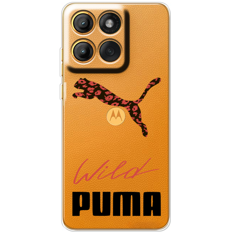 Прозорий чохол BoxFace Moto Edge 60 Pro Wild Cat