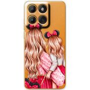 Прозорий чохол BoxFace Moto Edge 60 Pro Mouse Girls