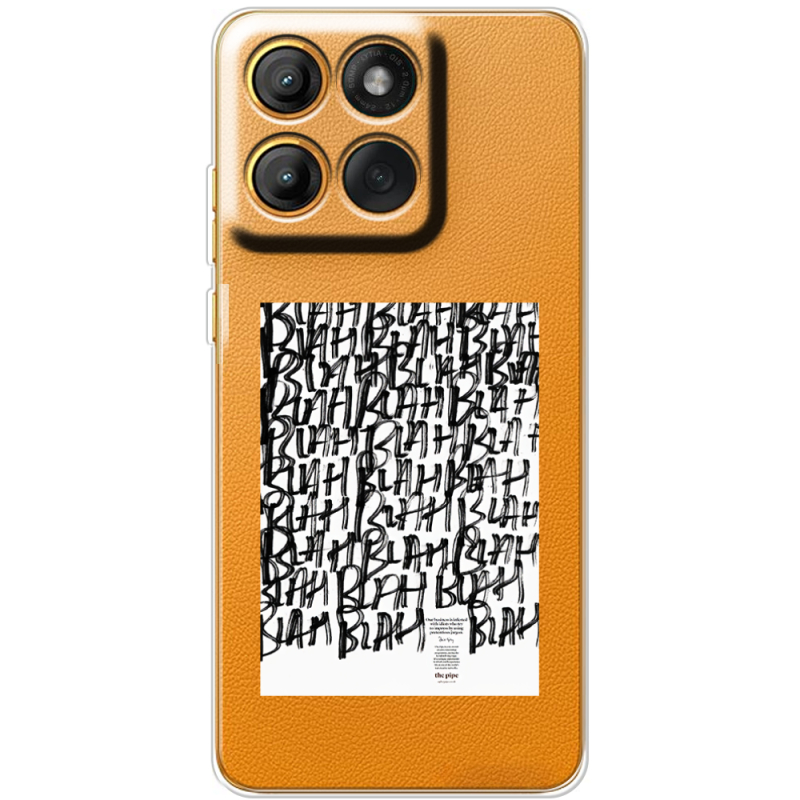 Прозорий чохол BoxFace Moto Edge 60 Pro Blah Blah