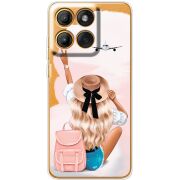 Прозорий чохол BoxFace Moto Edge 60 Pro Travel Girl