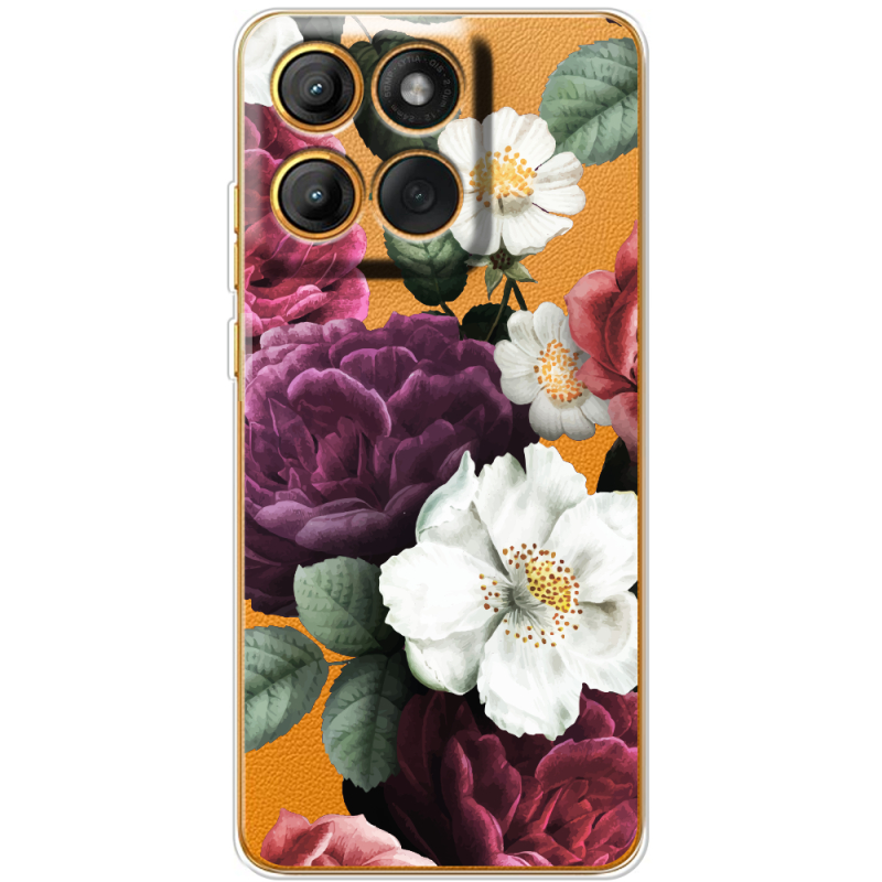 Прозорий чохол BoxFace Moto Edge 60 Pro Floral Dark Dreams