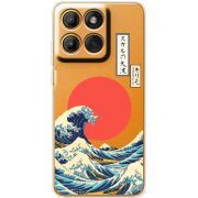Прозорий чохол BoxFace Moto Edge 60 Pro Большая волна в Канагаве