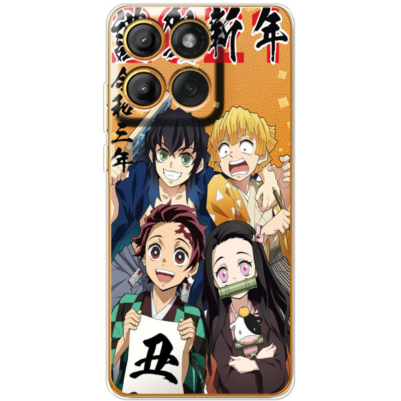 Прозорий чохол BoxFace Moto Edge 60 Pro Незуко та друзі