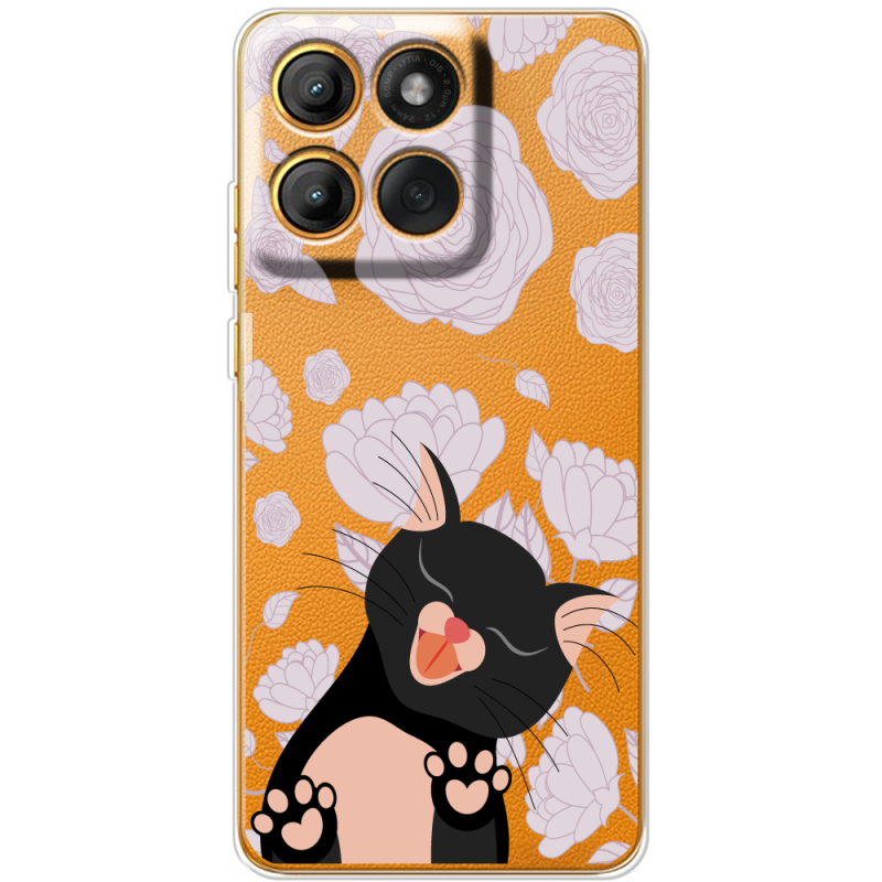 Прозорий чохол BoxFace Moto Edge 60 Pro Meow