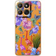 Прозорий чохол BoxFace Moto Edge 60 Pro Flamingo