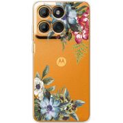 Прозорий чохол BoxFace Moto Edge 60 Pro Floral