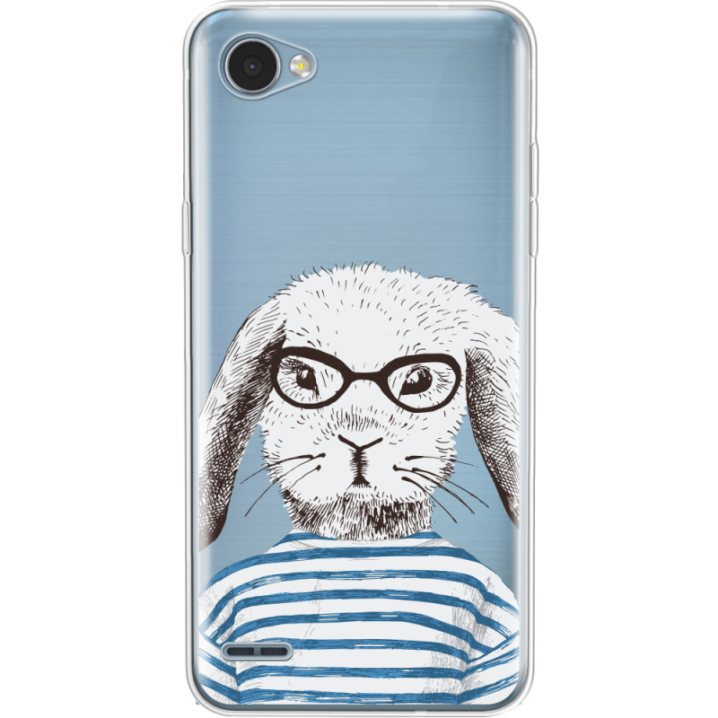 Прозрачный чехол Uprint LG Q6 A / Plus LGM700 MR. Rabbit