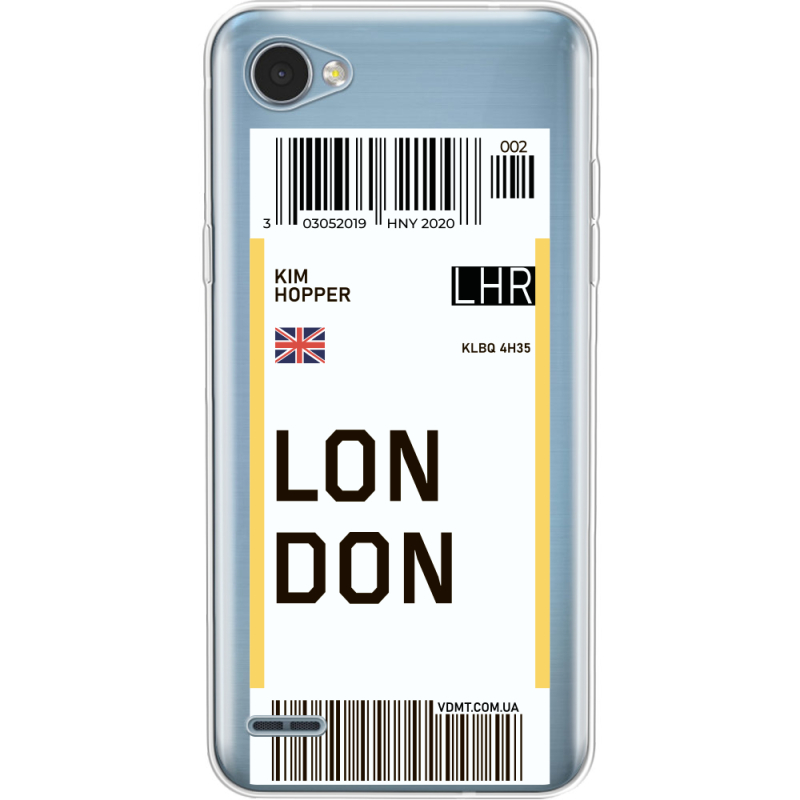 Прозрачный чехол Uprint LG Q6 A / Plus LGM700 Ticket London