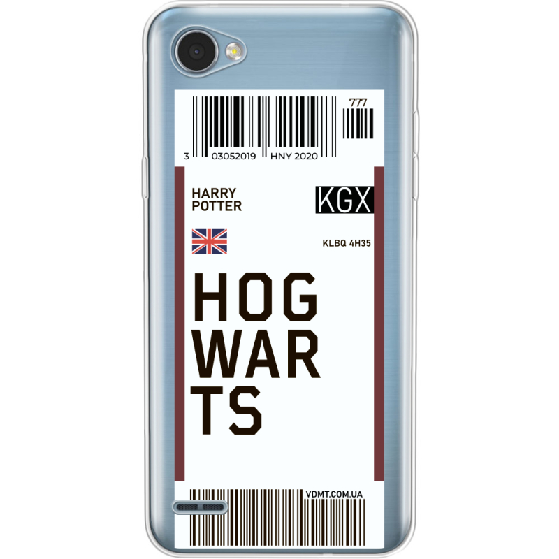Прозрачный чехол Uprint LG Q6 A / Plus LGM700 Ticket Hogwarts
