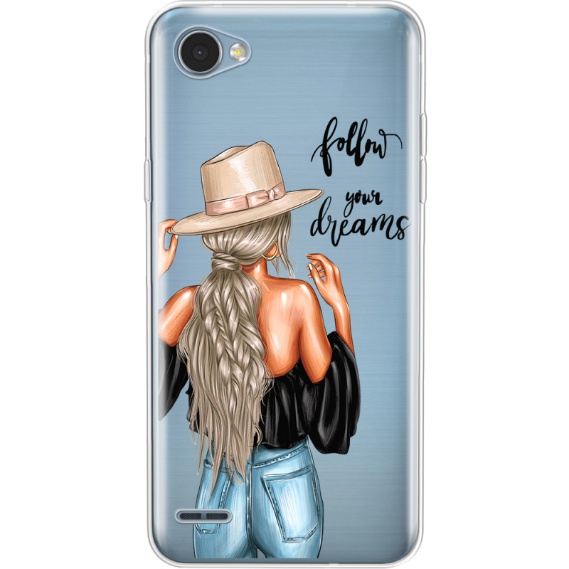 Прозрачный чехол Uprint LG Q6 A / Plus LGM700 Follow Your Dreams
