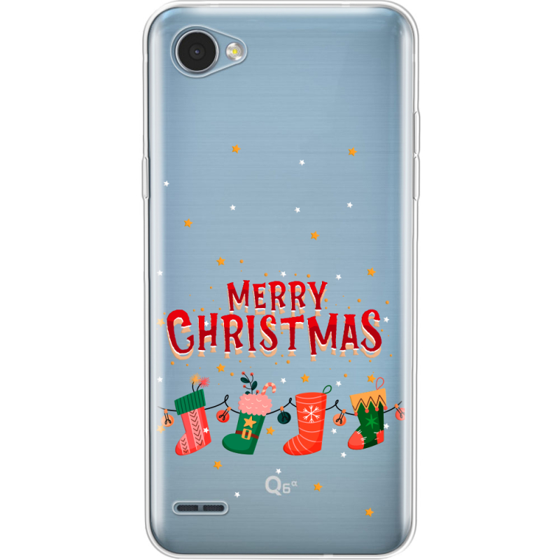 Прозрачный чехол Uprint LG Q6 A / Plus LGM700 Merry Christmas