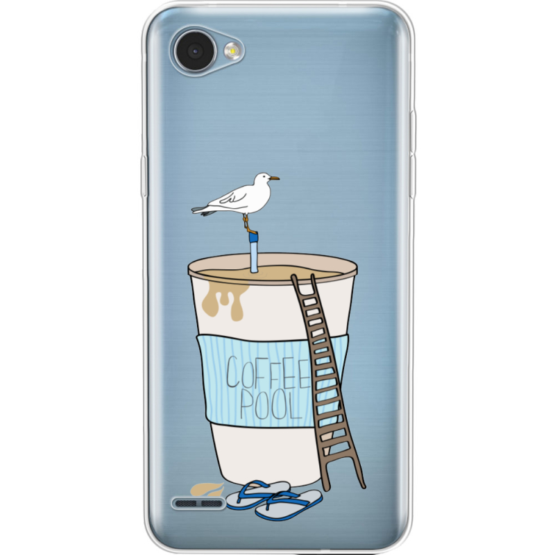 Прозрачный чехол Uprint LG Q6 A / Plus LGM700 Segull in Cofee Pool