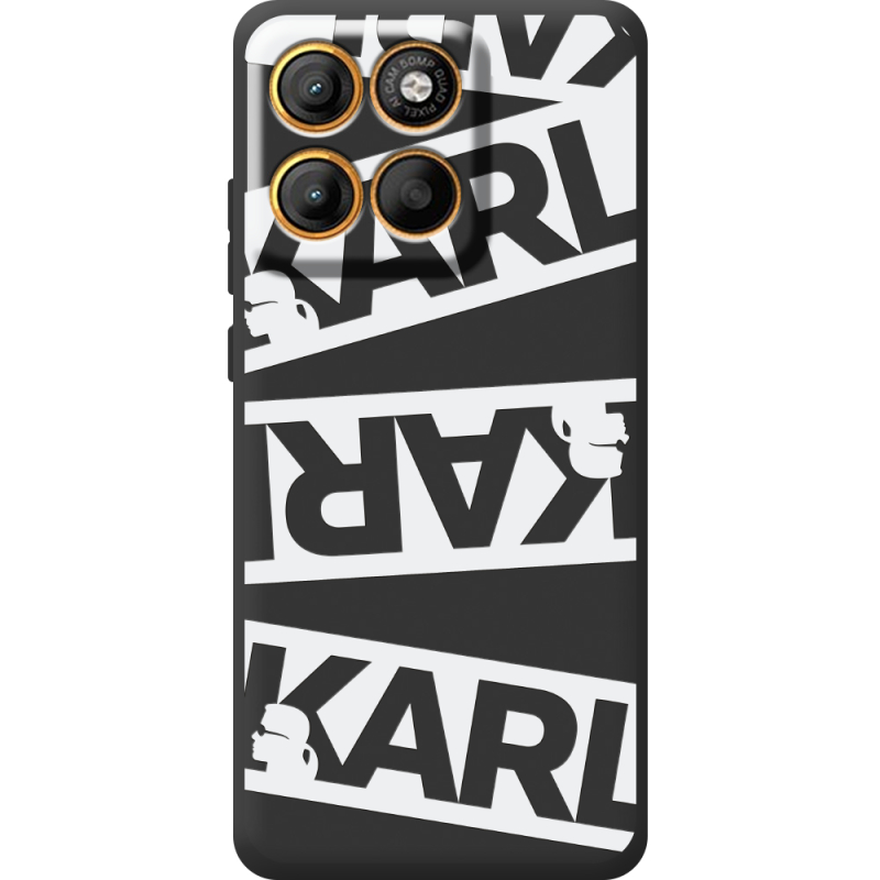 Чорний чохол BoxFace Moto Edge 60 Pro White Karl