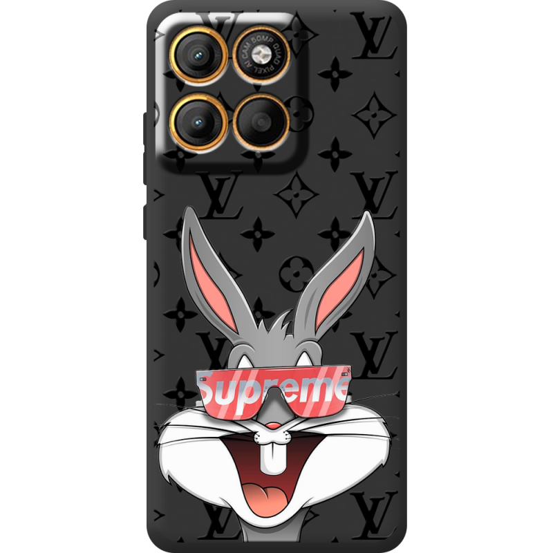 Чорний чохол BoxFace Moto Edge 60 Pro looney bunny