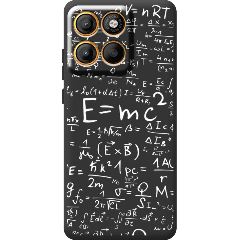 Чорний чохол BoxFace Moto Edge 60 Pro E=mc2