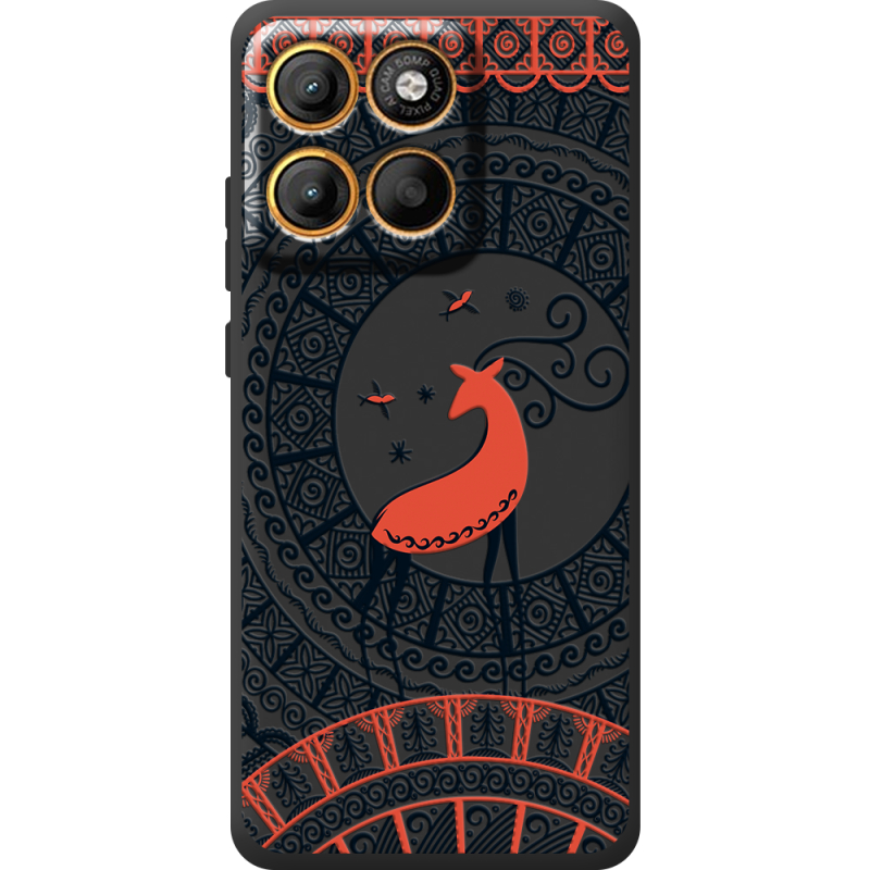 Чорний чохол BoxFace Moto Edge 60 Pro Ornament