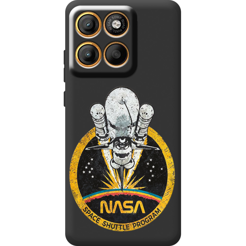 Чорний чохол BoxFace Moto Edge 60 Pro NASA Spaceship