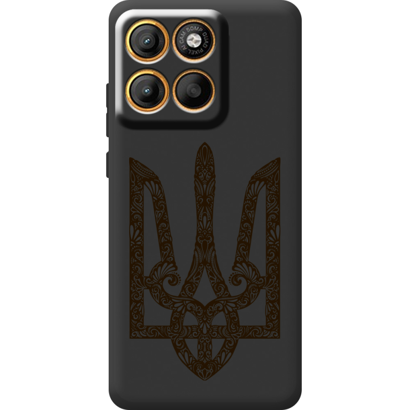 Чорний чохол BoxFace Moto Edge 60 Pro Ukrainian Trident