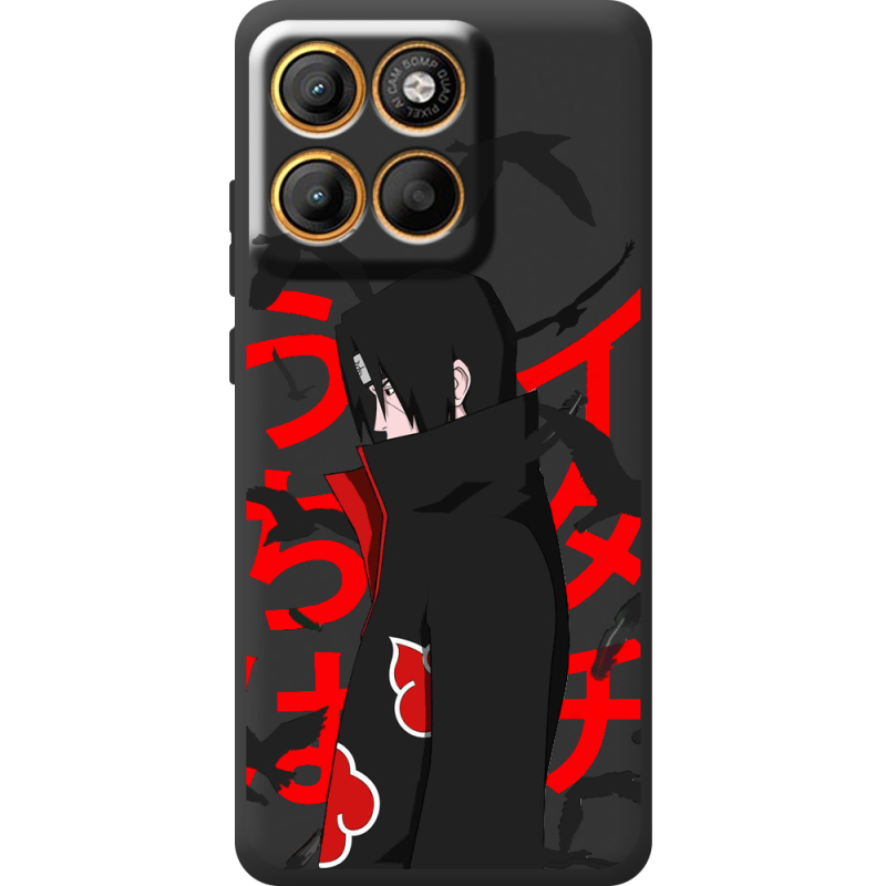 Чорний чохол BoxFace Moto Edge 60 Pro Учиха Итачи