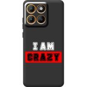 Чорний чохол BoxFace Moto Edge 60 Pro I'm Crazy