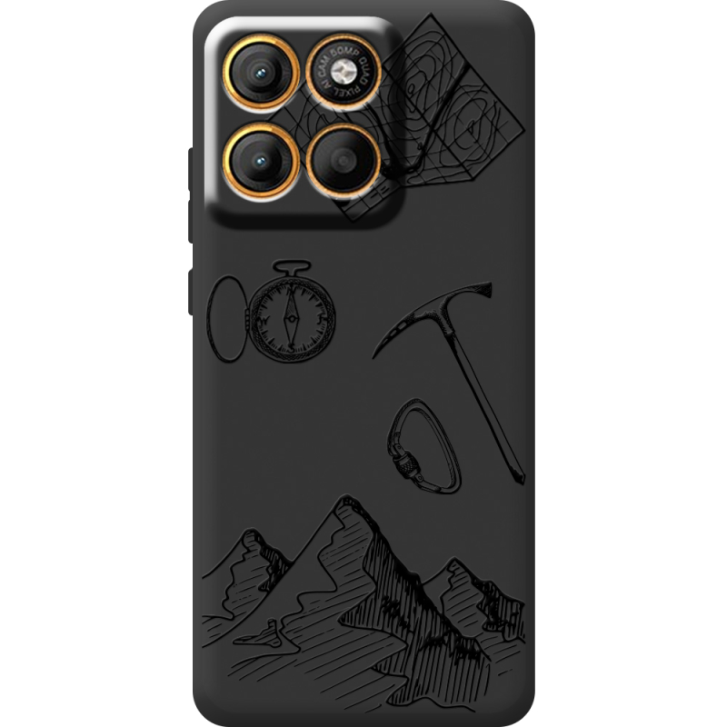 Чорний чохол BoxFace Moto Edge 60 Pro Mountains