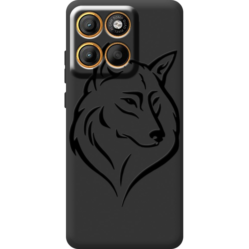 Чорний чохол BoxFace Moto Edge 60 Pro Wolf