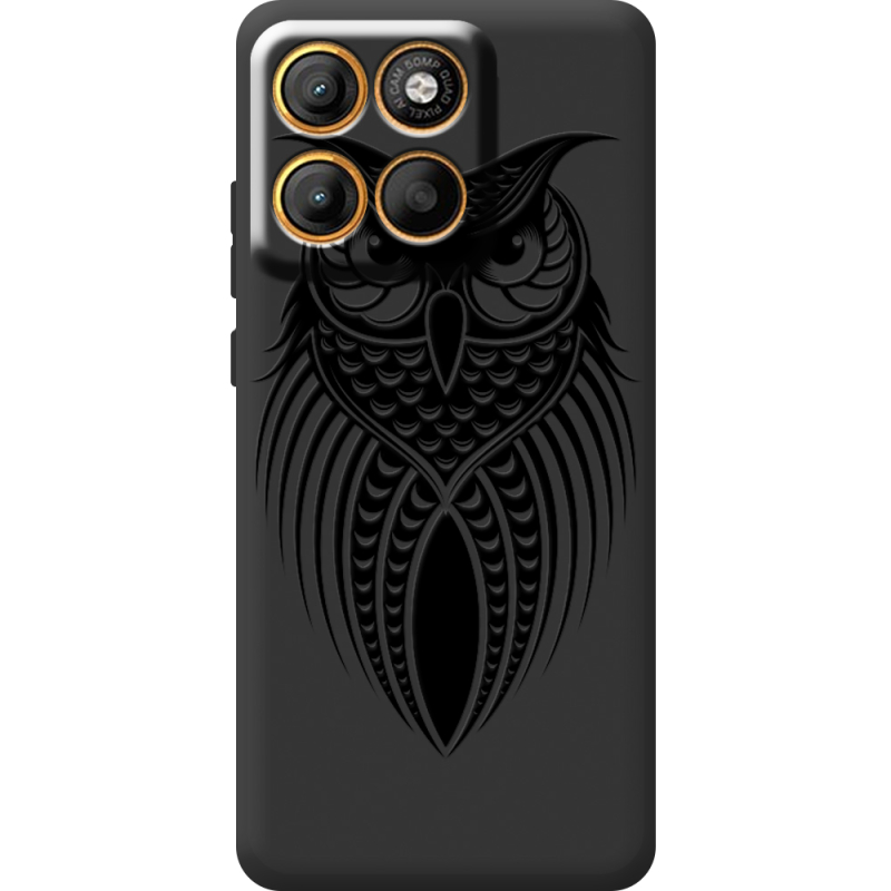 Чорний чохол BoxFace Moto Edge 60 Pro Owl