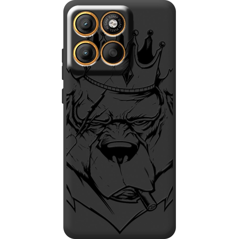 Чорний чохол BoxFace Moto Edge 60 Pro Bear King