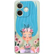 Прозорий чохол BoxFace OPPO A5 Pro Blue Hair