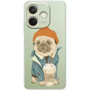 Прозорий чохол BoxFace OPPO A5 Pro Dog Coffeeman