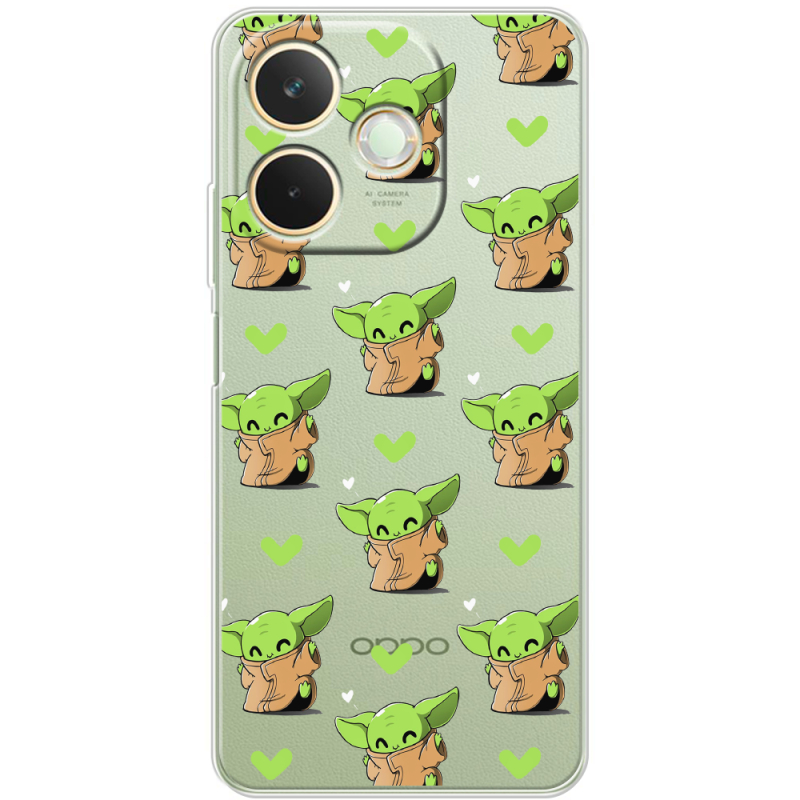 Прозорий чохол BoxFace OPPO A5 Pro Pattern Baby Yoda