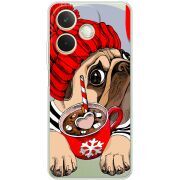Прозорий чохол BoxFace OPPO A5 Pro Winter Puggy