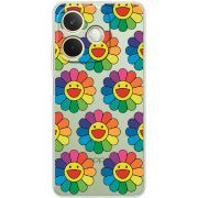 Прозорий чохол BoxFace OPPO A5 Pro Hippie Flowers