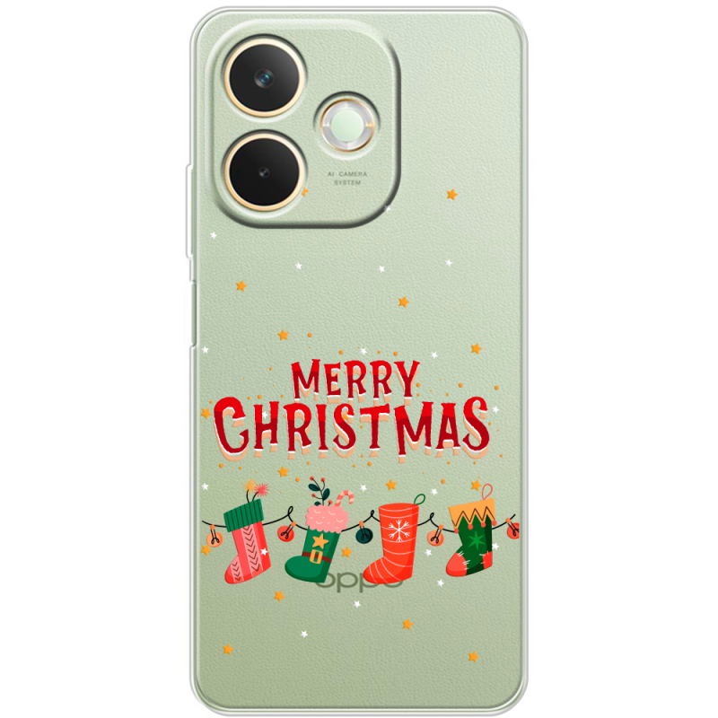 Прозорий чохол BoxFace OPPO A5 Pro Merry Christmas