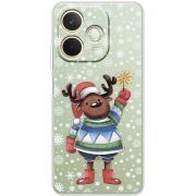 Прозорий чохол BoxFace OPPO A5 Pro Christmas Deer with Snow
