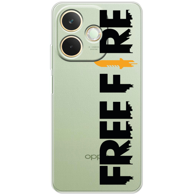 Прозорий чохол BoxFace OPPO A5 Pro Free Fire Black Logo
