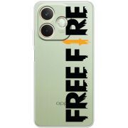 Прозорий чохол BoxFace OPPO A5 Pro Free Fire Black Logo