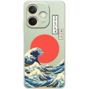 Прозорий чохол BoxFace OPPO A5 Pro Большая волна в Канагаве