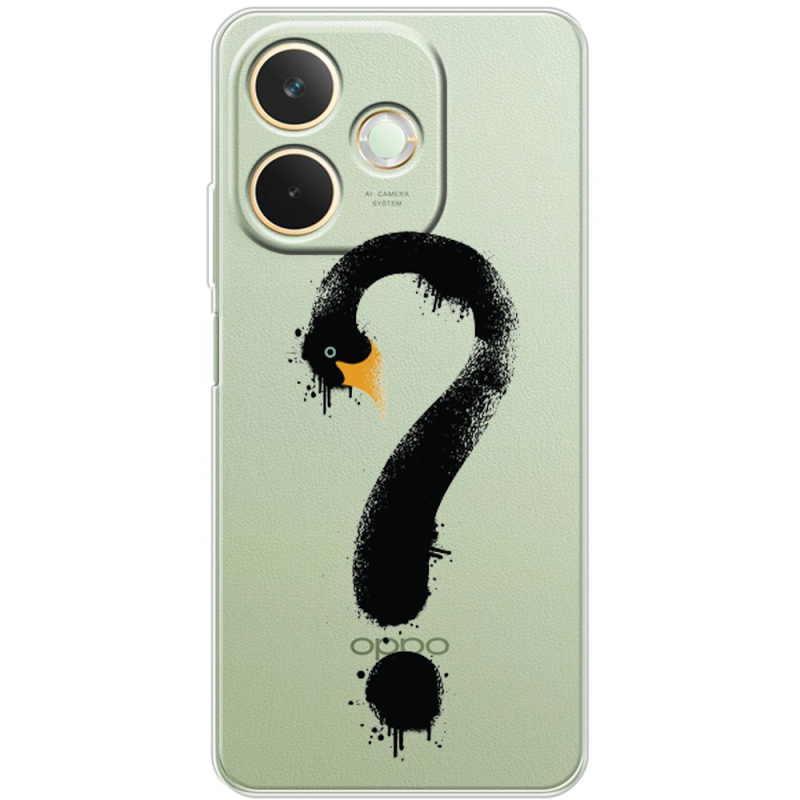 Прозорий чохол BoxFace OPPO A5 Pro Swan question